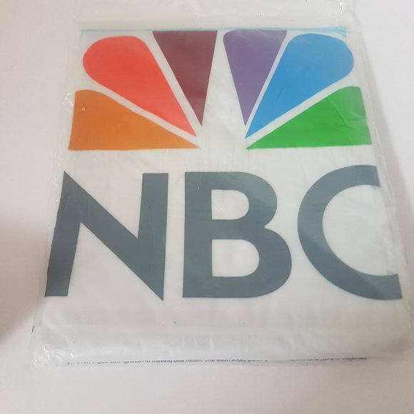 Brand New NBC UNIVERSAL. Inc. Vinyl Poncho Adult Size RARE Weatherproof Vinyl - Picture 2 of 5